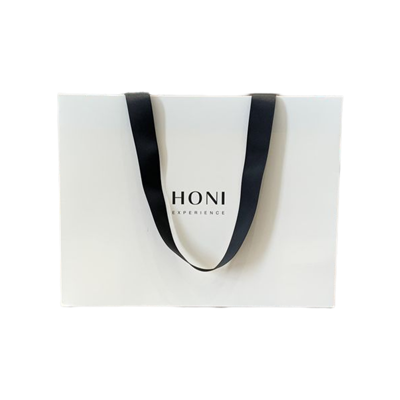 El Regalo de Lujo de la Moda de Encargo Empaqueta el Bolso de Embalaje de Las Compras del Bolso del Libro Blanco para la Ropa