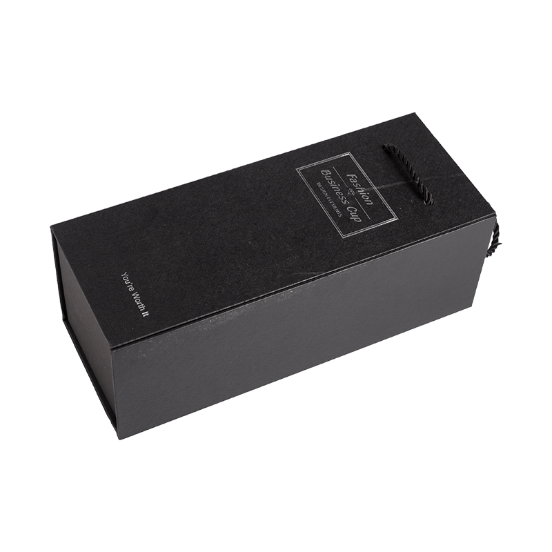 Cajas de Vino con Logotipo Personalizado de Lujo Caja de Regalo de Cartón Negro Cajas de Embalaje de Regalo para Botellas de Vino 