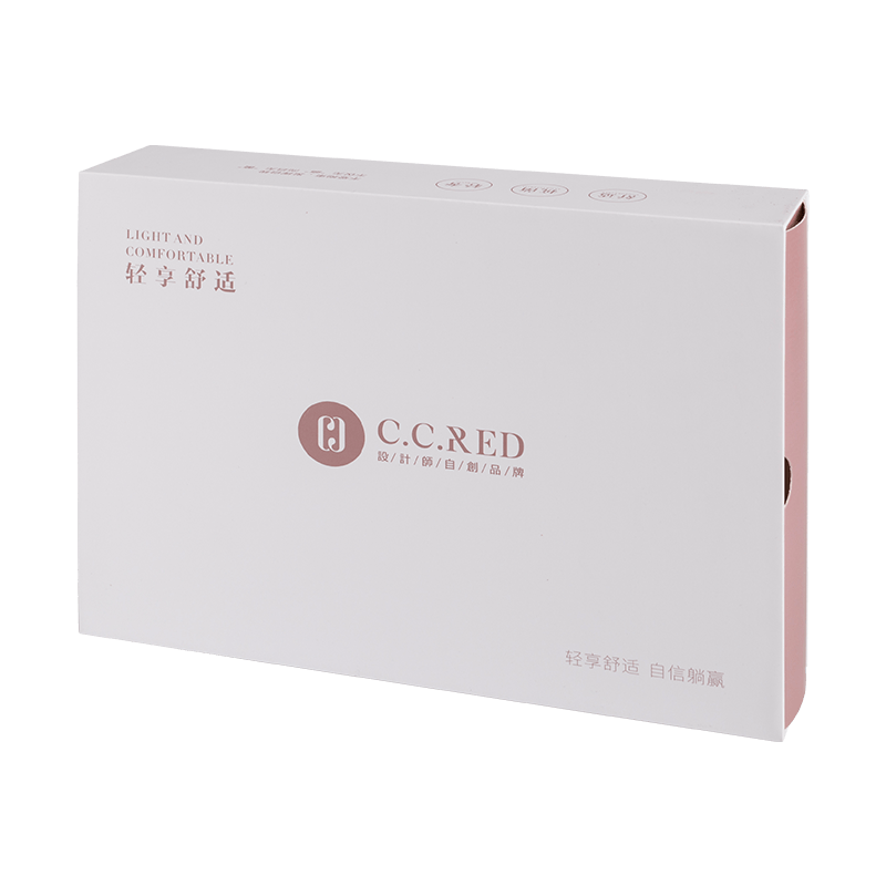 Venta al por Mayor Logotipo Impreso Personalizado Caja de Cartón Cajón de Papel Caja de Embalaje para Ropa Interior