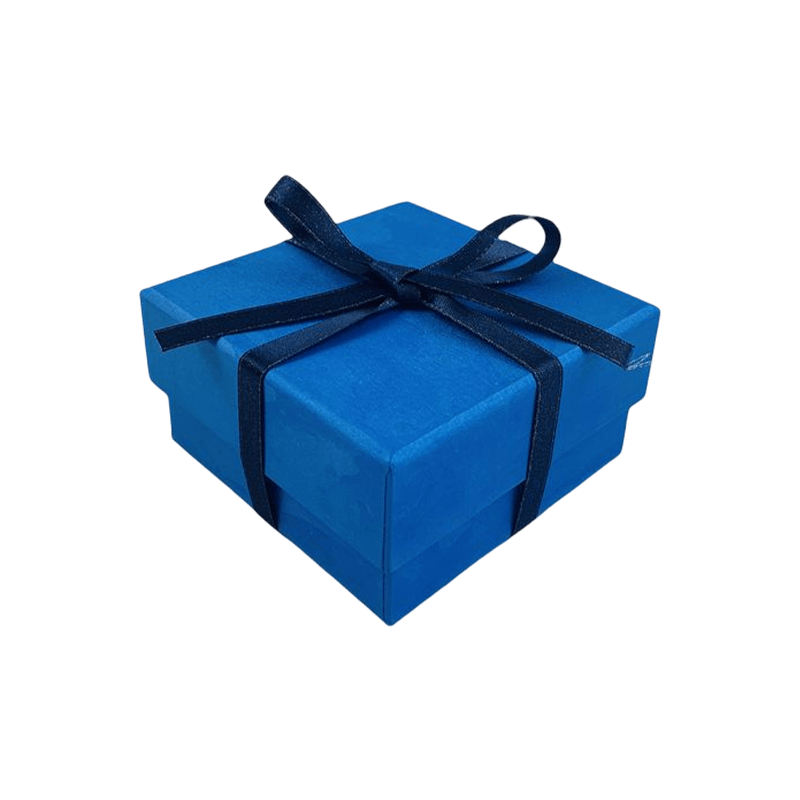 Caja de Regalo de Papel Revestido de Papel Kraft Personalizado Broche Pulsera Collar Llavero Caja de Embalaje con Logotipo