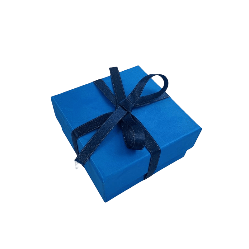 Caja de Regalo de Papel Revestido de Papel Kraft Personalizado Broche Pulsera Collar Llavero Caja de Embalaje con Logotipo