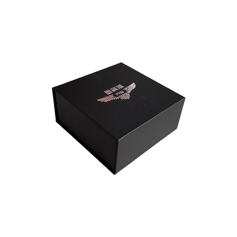 Caja de Regalo de Cartón Negro de Lujo Barata con Lgotipo en Forma de Libro Caja Rígida para Reloj de Joyería