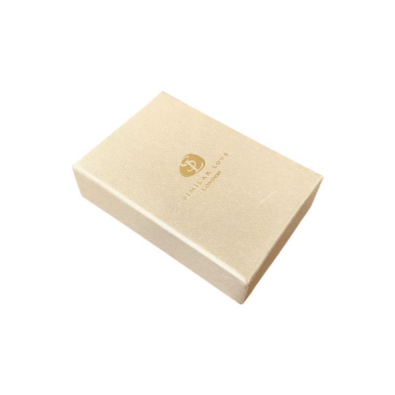 Tapa de Logotipo Personalizado y Caja de Embalaje Base Caja de Joyería de Collar de Anillo de Papel de Regalo