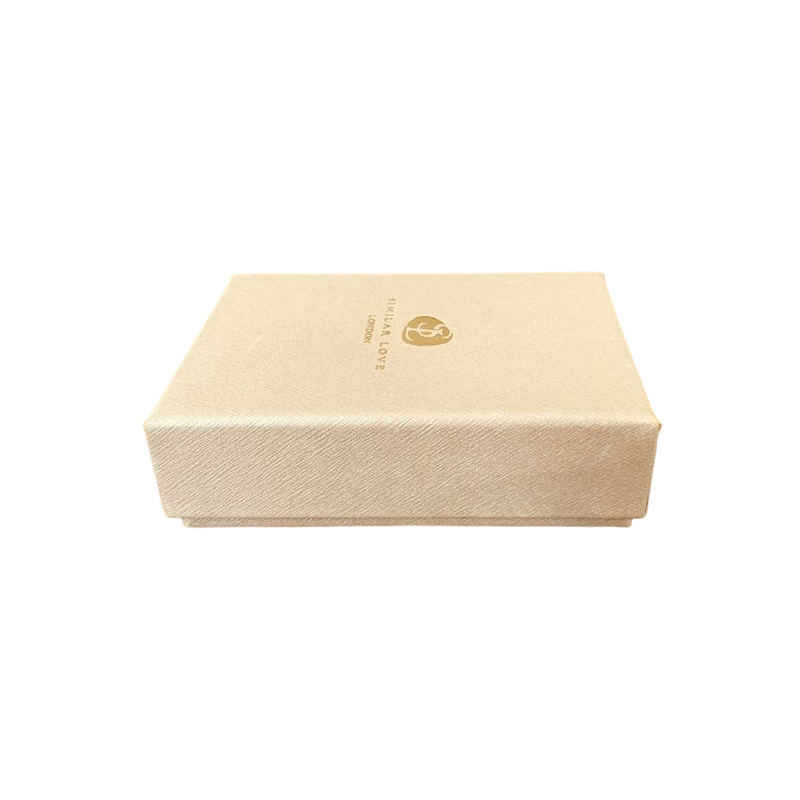 Tapa de Logotipo Personalizado y Caja de Embalaje Base Caja de Joyería de Collar de Anillo de Papel de Regalo