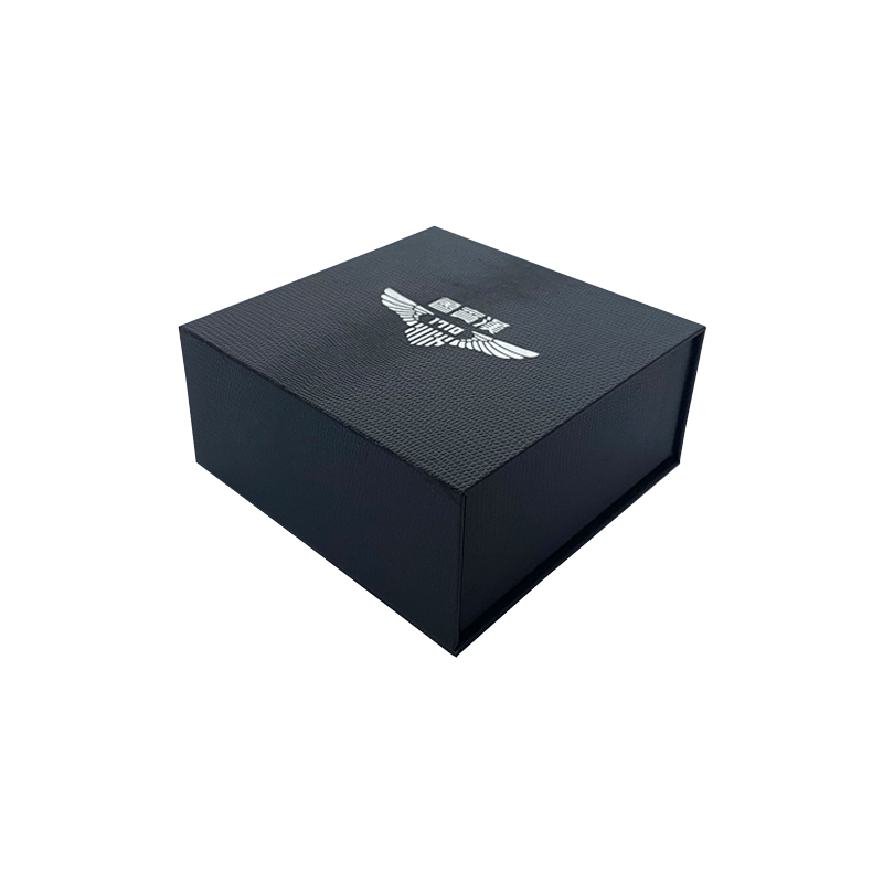 Caja de Regalo de Cartón Negro de Lujo Barata con Lgotipo en Forma de Libro Caja Rígida para Reloj de Joyería