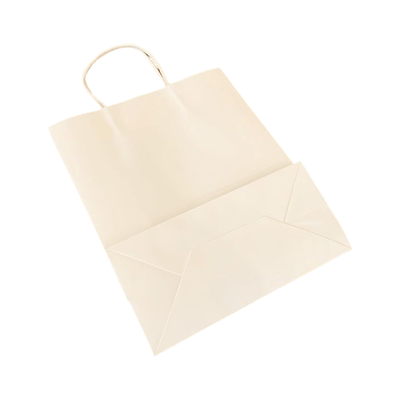 Impresión con logotipo Personalizado Bolsa de Papel kraft Blanca Marrón para Regalo con Asas