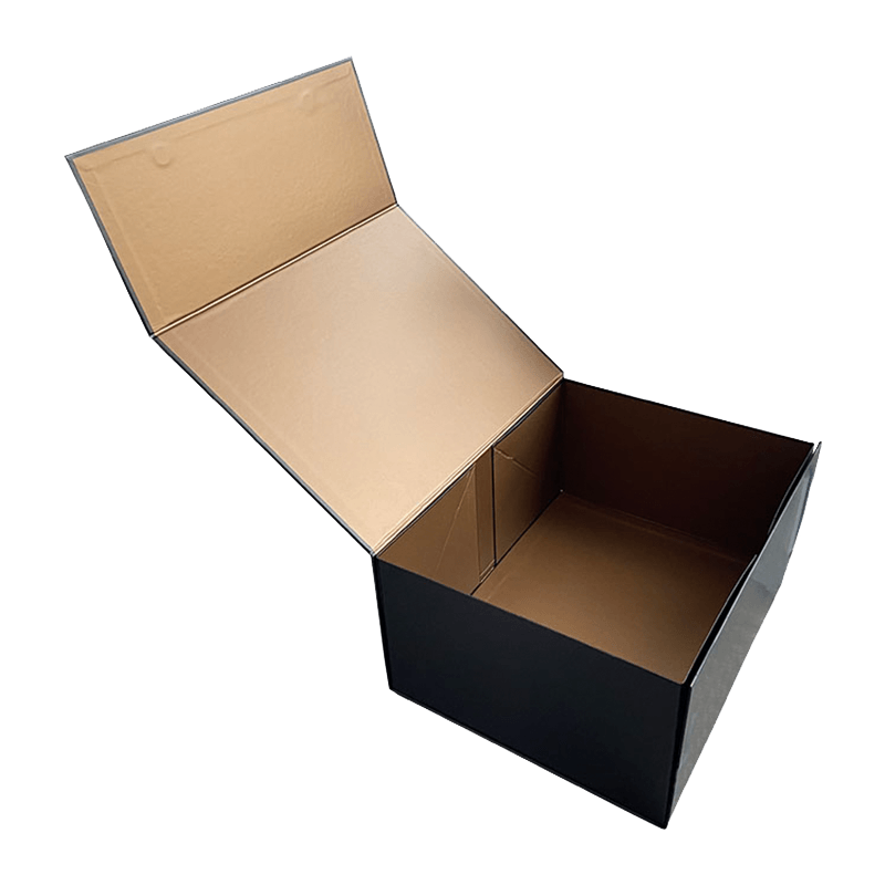 Caja de Regalo Embalaje Grande Negro Cajas de Cartón para la Ropa con Logotipo Personalizado de Lujo Plegado Plano de Cartón 