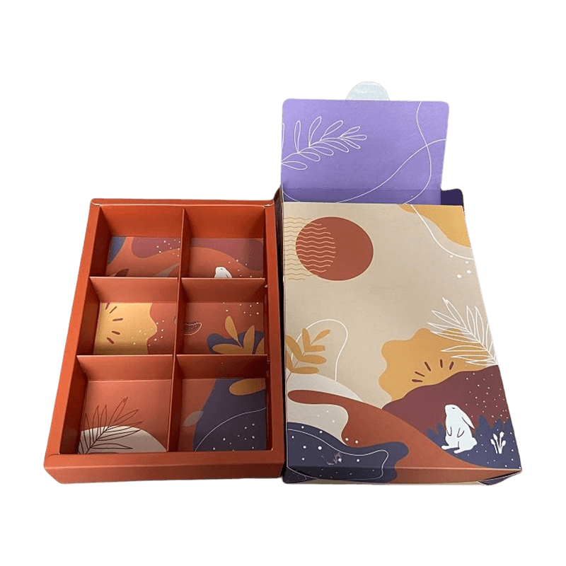 Venta Caliente Cajas Dulces con Logotipo Personalizado Caja de Papel para Galletas Caja de Papel para Embalaje Caja de Cartón con Mango