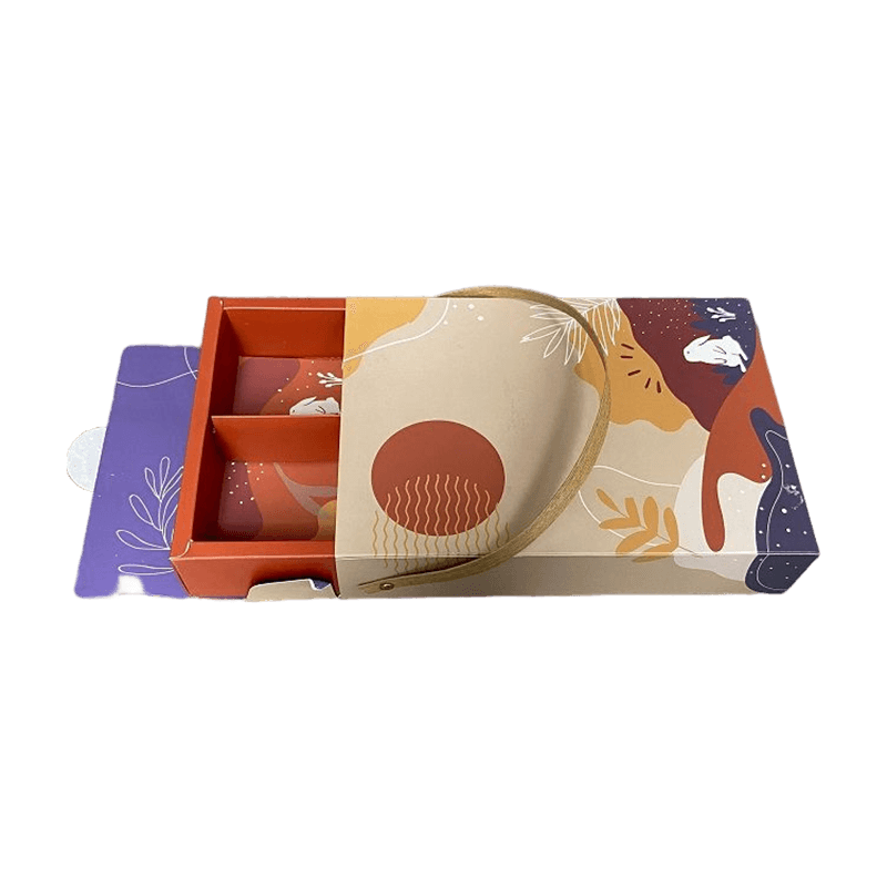 Venta Caliente Cajas Dulces con Logotipo Personalizado Caja de Papel para Galletas Caja de Papel para Embalaje Caja de Cartón con Mango