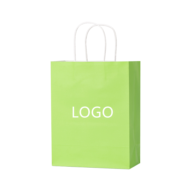 Bolsas de Papel Kraft Personalizadas Bolsas de Asas de Embalaje para Llevar de Té con Leche Bolsas de Compras de Embalaje de Regalo con Logotipo