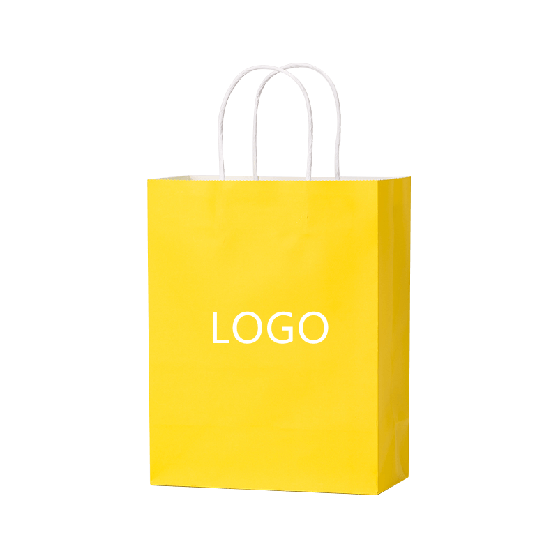 Bolsas de Papel Kraft Personalizadas Bolsas de Asas de Embalaje para Llevar de Té con Leche Bolsas de Compras de Embalaje de Regalo con Logotipo