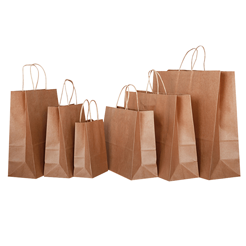 Venta caliente bolsa de papel kraft barata, logotipo personalizado, regalo ecológico, bolsa de compras de papel kraft