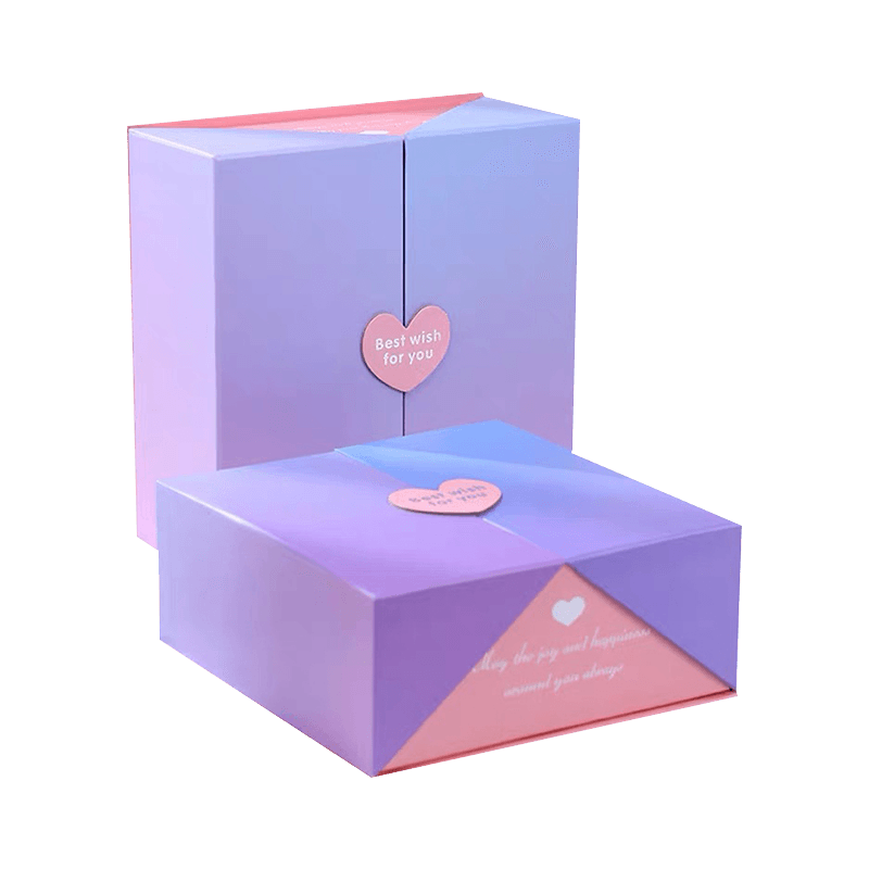 Venta al por Mayor Caja de Regalo de Navidad Boda Personalizada Doble Puerta de Apertura Caja de Papel de Embalaje de Perfume Cosmético