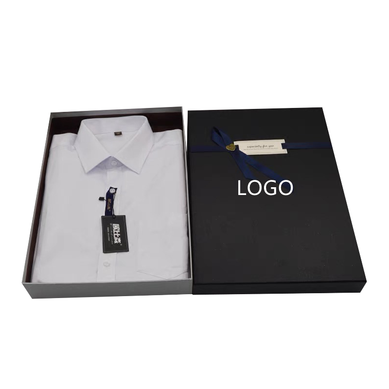 Impresión Personalizada Camiseta de Lujo Negr Bufandas de Seda Embalaje de Regalo, Ropa Rígida Bufanda Caja de Papel con Logotipo