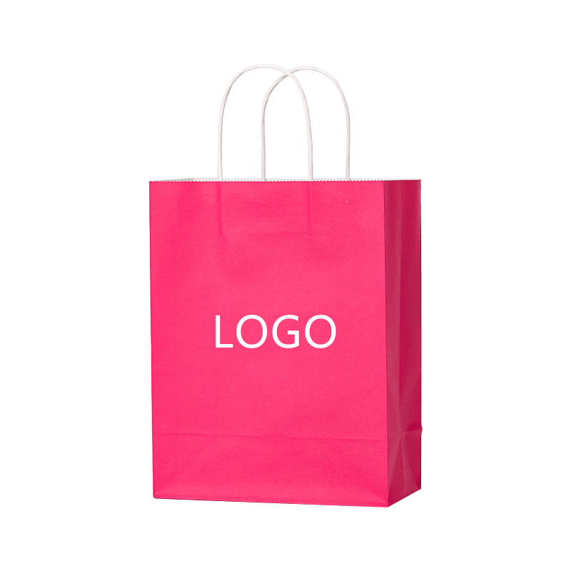 Bolsas de Papel Kraft Personalizadas Bolsas de Asas de Embalaje para Llevar de Té con Leche Bolsas de Compras de Embalaje de Regalo con Logotipo